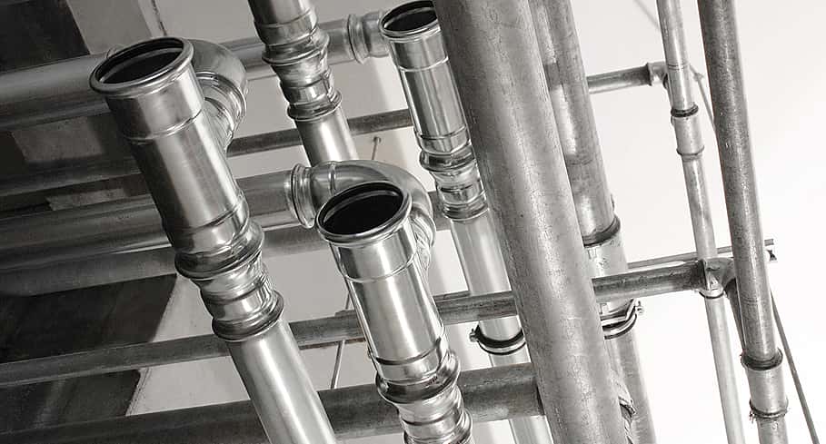 KAN-therm - System Steel - Pipes in a compressed air system.